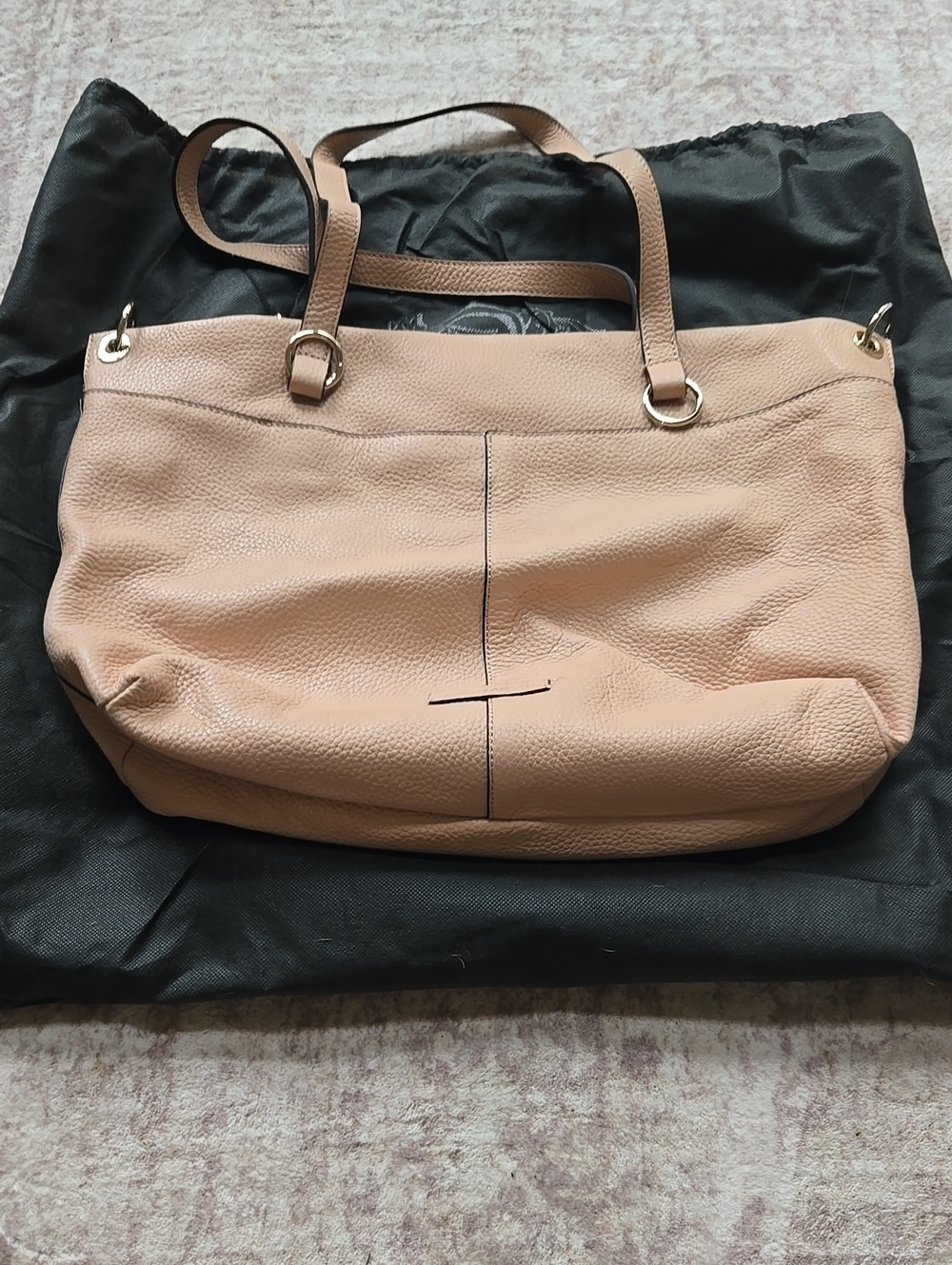 Women's Leather Tote Bag in Tan